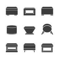 Set of pouf