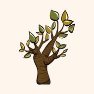 tree theme elements vector eps N11