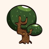 tree theme elements vector eps N12