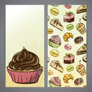 Flayers with cupcakes