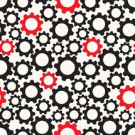 Seamless pattern background with cogwheels Vector