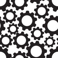 Seamless pattern background with cogwheels Vector N2
