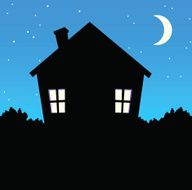 House at night