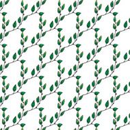 Liana leaf green pattern