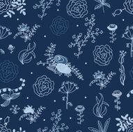 ornament seamless of floral graphic design elements N9
