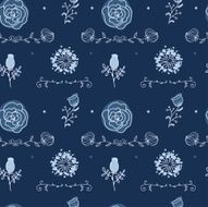 ornament seamless of floral graphic design elements N12