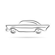 Car abstract lines vector design concept N9
