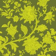 Seamless Pattern with floral ornament N215