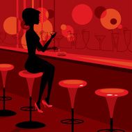 Martini time in the bar