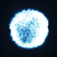 Full blue moon at dark night sky background