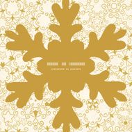 Vector abstract swirls old paper texture Christmas snowflake silhouette pattern N2