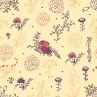 ornament seamless of floral graphic design elements N16