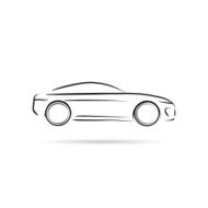 Car abstract lines vector design concept N11