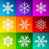 Vector snowflakes N2