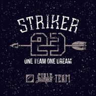 Sports print striker