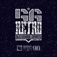 Retro sport team emblem