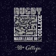 College print rugby team