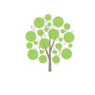 summer tree vector
