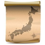 Vector Japan Vintage Map