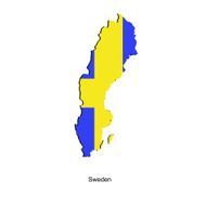 Map of Sweden for your design N2