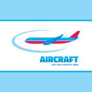 Aircraft - vector logo concept illustration