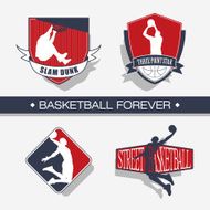 Basketball emblem - color