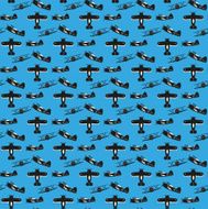 biplane seamless pattern