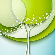 Abstract spring tree N6