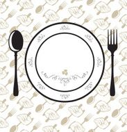 Plate Fork Spoon N2