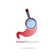 Stomach diagnostics symbol design vector illustration N2