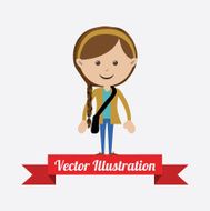 People design over white background vector illustration N14