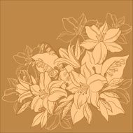 Flower background monochrome N2
