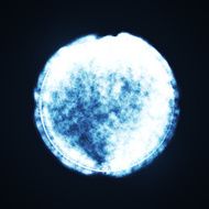 Full blue moon at dark night sky background N2