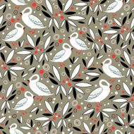 texture of the leaves and swans