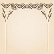 Vector art nouveau frame N7