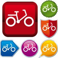 icon series bicycle (vector)