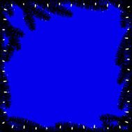 Pine garland frame