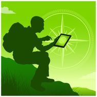 Mobile outdoor person