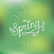 Vector line hand lettering