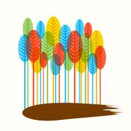 colorful forest background