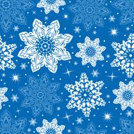 Seamless Snowflake Pattern N17