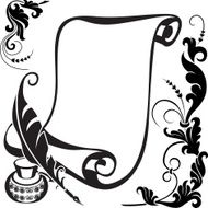 floral and scroll