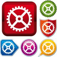 icon series gear (vector)