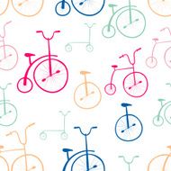 Seamless bicycles pattern Bikes Use for pattern fills surface
