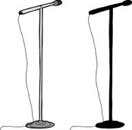 Isolated Microphone Stand