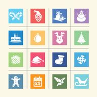 Christmas Icons Color harmony