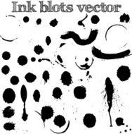 Ink blots vector