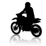 silhouettes sport bike