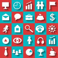 Set business flat icons N2