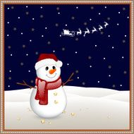 Vector Snowman